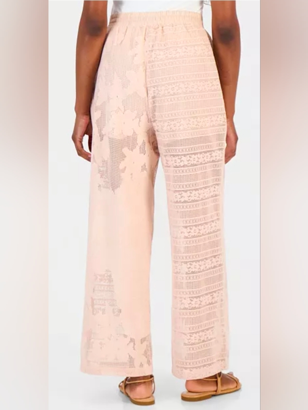 And Now This Lace Drawstring-Waist Wide-Leg Pants Macy's Exclusive - Picture 4 of 7